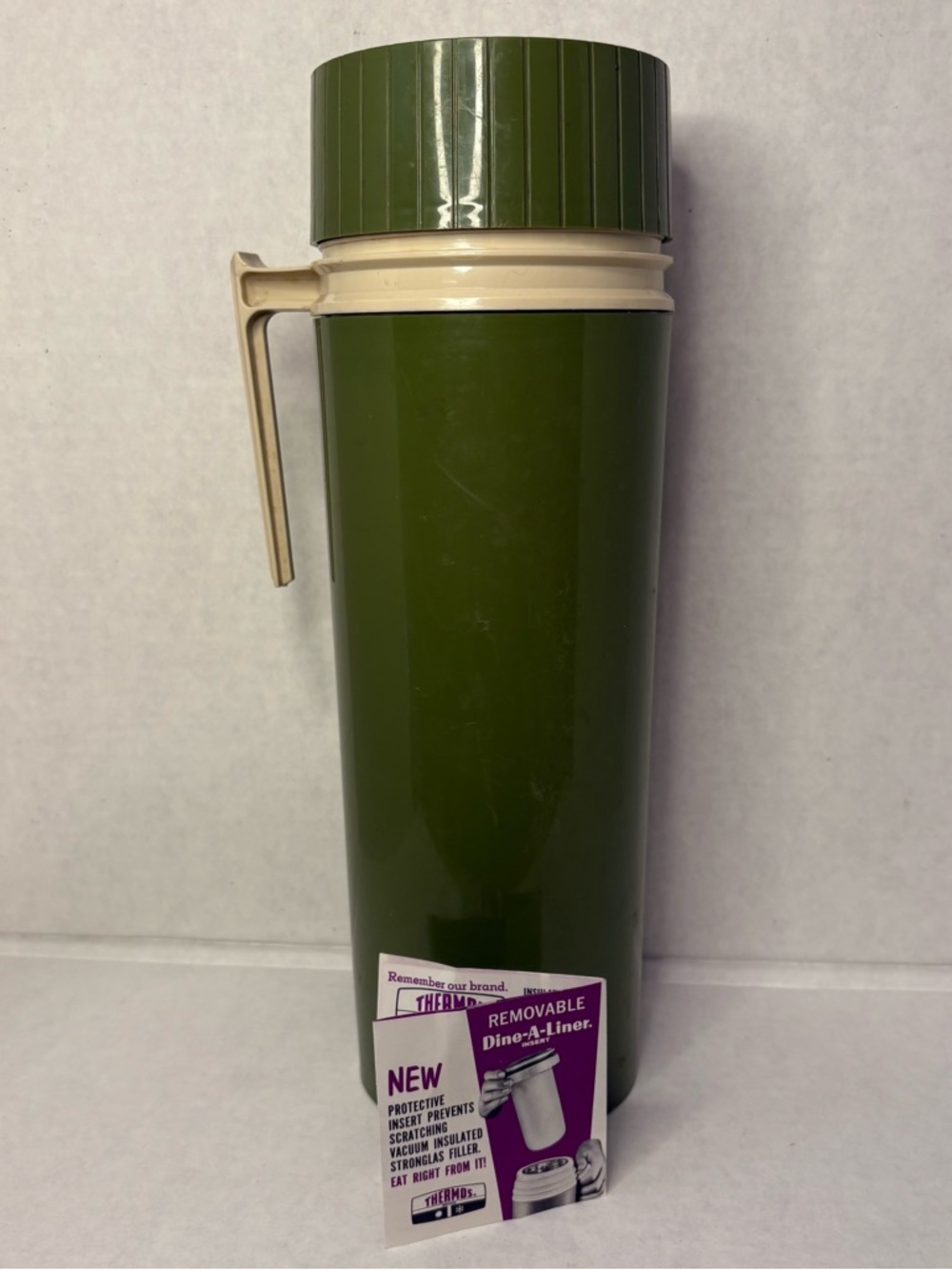NEW NOS 1971 Thermos King Seeley Avocado green 7402 Vintage